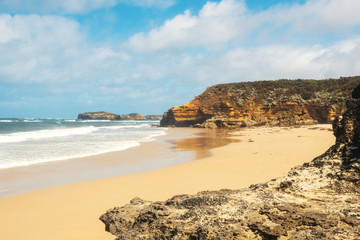 Fototapeta na wymiar rough coast at the Great Ocean Road Australia