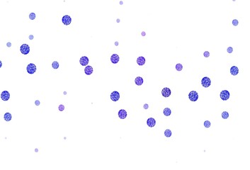 Light Pink, Blue vector background with bubbles.