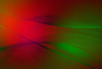 Dark Green, Red vector colorful blur background.
