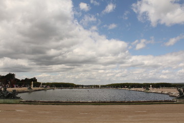 view of the river in Palace of Versailles