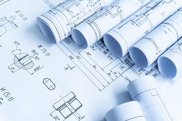 Technology blueprints. The part of engineering project.
