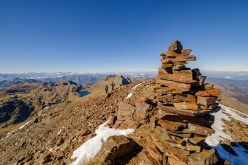 Tuc de Maubèrme, 2880 meters, Aran , Lleida, Pyrenean mountain range,  Catalonia , Spain, europe
