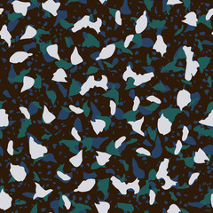 Abstract confetti background. Seamless terrazzo pattern.