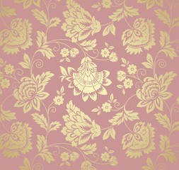 wedding card design, paisley floral pattern , India	