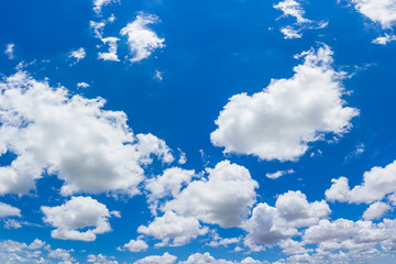 Blue sky and clouds with daylight natural background.