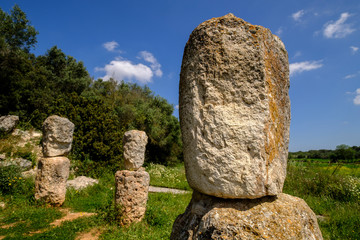 Son Corró , yacimiento arqueológico, datado en la época postalayótica (s.V-II A.c), Costitx, isla de Mallorca, balearic islands, spain