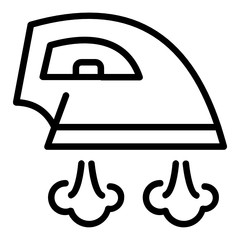 Hand Held Steam Iron Concept Vector Icon Design, Care labels tag sign, Laundry and  Dry Cleaning symbols on white background 