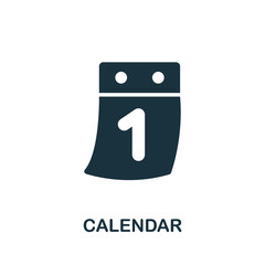 Calendar icon. Simple element from time management collection. Creative Calendar icon for web design, templates, infographics and more