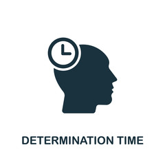 Determination Time icon. Simple element from time management collection. Creative Determination Time icon for web design, templates, infographics and more