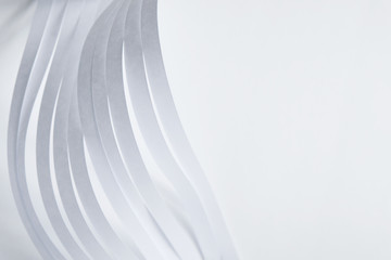 Abstract background of white paper on white background.