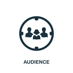 Audience icon. Simple element from social media collection. Creative Audience icon for web design, templates, infographics and more