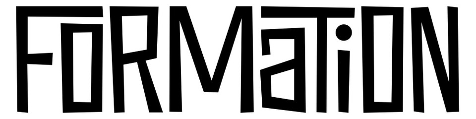 Bannière typographique vecteur noir FORMATION