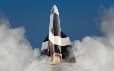 Startende V2 Rakete