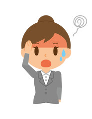 キャリアウーマン　風邪　発熱　高熱