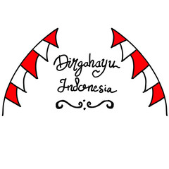  poster template of Indonesian Independence day festival