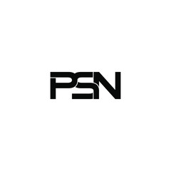 psn letter original monogram logo design