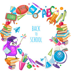 Back to school template frame