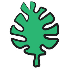 
Flat style icon of seagrass, underwater ecosystem 
