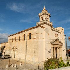 Fototapeta premium iglesia de la Immaculada Concepció, Son Sardina, Palma, Mallorca, balearic islands, Spain