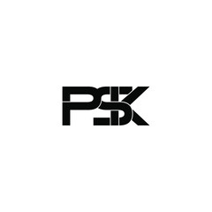 psk letter original monogram logo design