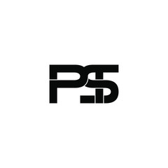 pst letter original monogram logo design