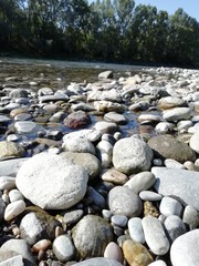 river and stones