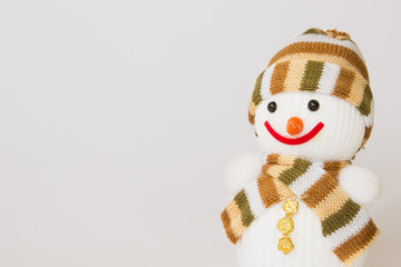 christmas snowman on a white background