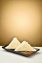cheese sandwich with ketchup 