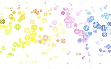 Light Multicolor vector template with circles.