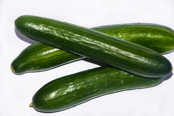 cucumber on a white background