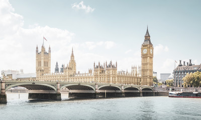 Obraz na płótnie Canvas Big Ben and Houses of Parliament, London, UK