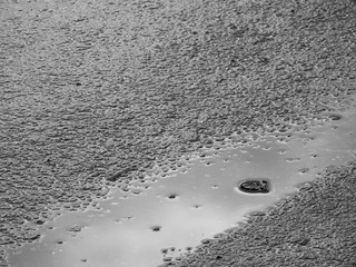 wet asphalt road after rain