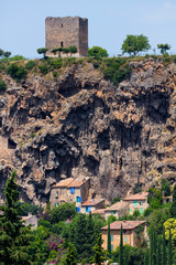 Fototapeta premium Quinson Village, Gorges du Verdon Natural Park, Alpes Haute Provence, France, Europe