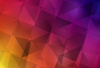 Light Pink, Yellow vector abstract mosaic pattern.