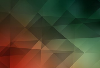 Obraz premium Light Green, Red vector abstract mosaic backdrop.