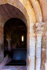 Fototapeta premium Le Thoronet Abbey, L'Abbaye du Thoronet, Var Department, Cistercian Architecture, Provence, France, Europe
