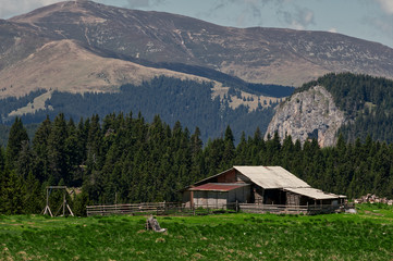 farm in the mountains