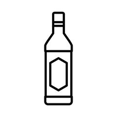 bottle of vodka icon, line style