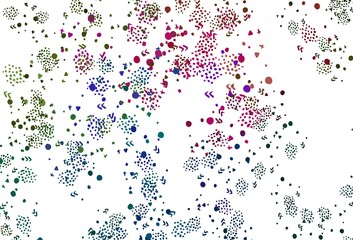 Light Pink, Green vector texture with abstract forms.