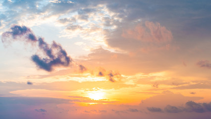 Fototapeta premium Twilight sky background with Colorful sky in twilight background