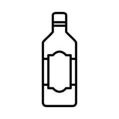 bottle of liquor icon, line style