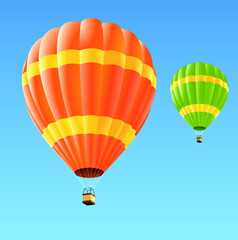 Naklejka premium Hot air balloon vector 