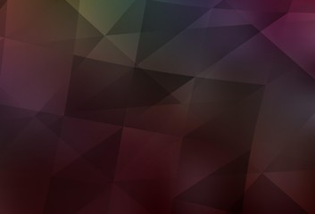 Dark Multicolor vector abstract mosaic backdrop.