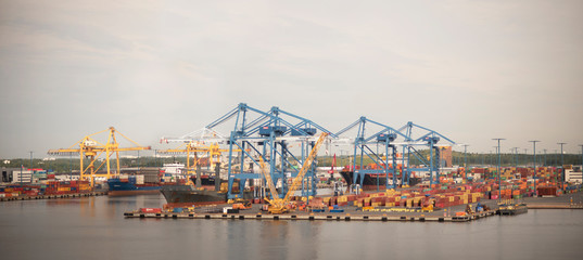 big habour cargo shipping port