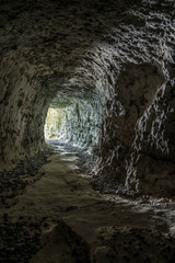 Beach Access tunnel in Etretat.