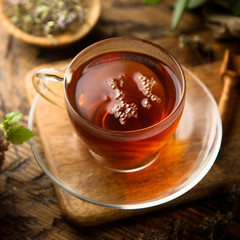 A cup of healthy warming herbal tea