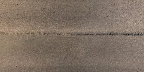 view from above on texture of old asphalt road