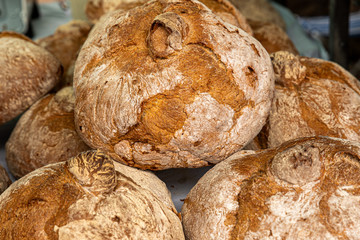 Bread basket with toasted crust