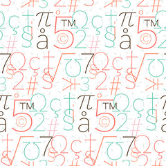 Seamless pattern in summer colors.