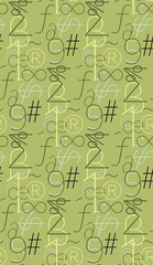 Seamless pattern in summer colors.